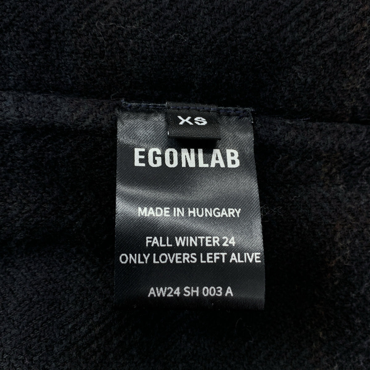 EGONlab. | 2024AW | 法蘭絨外套襯衫 | XS | 男款