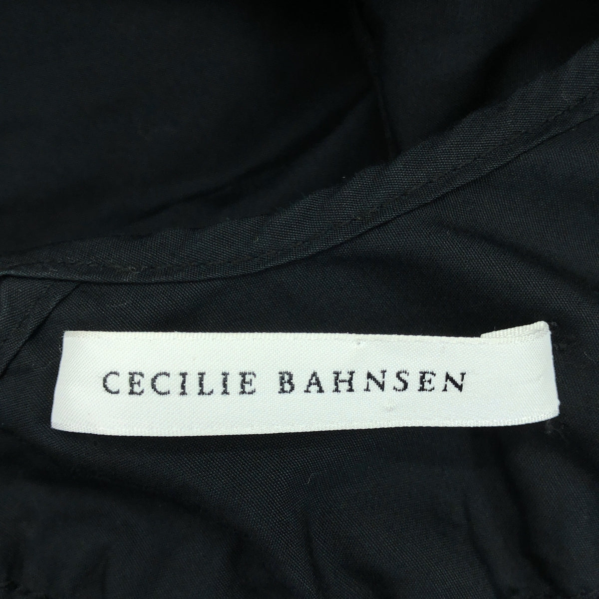 Cecilie Bahnsen / セシリーバンセン | jojo dress ジョジョ カットアウト パフスリーブ ドレス ワンピース | UK14 | ブラック | レディース