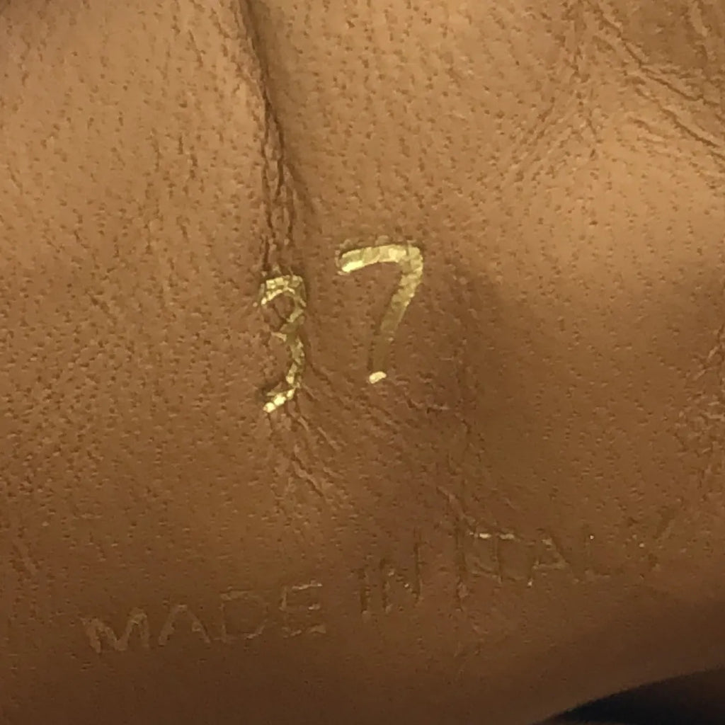 普拉達 |絲綢條紋帆布鞋厚底鞋 |尺寸 37 |黑色 |女性的