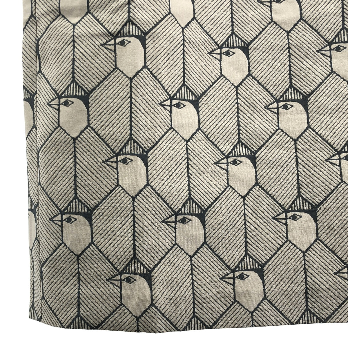 [狀況極佳] mina perhonen | new journey 棉質全印花長裙，帶口袋/全襯裡 | 尺寸 38 | 米色 | 女款