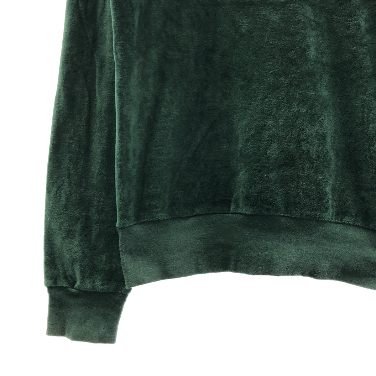 kolor / カラー | コットン ベロア ライン切替 クルーネック スウェット | 1 | グリーン | メンズ