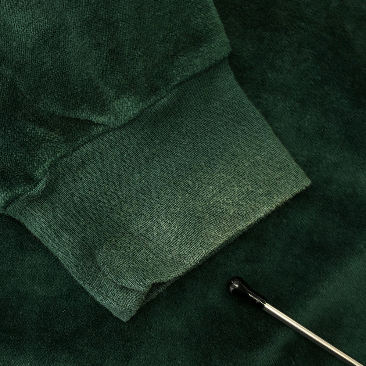 kolor / カラー | 棉質天鵝絨線條拼接圓領運動衫 | 1 | 綠色 | 男士