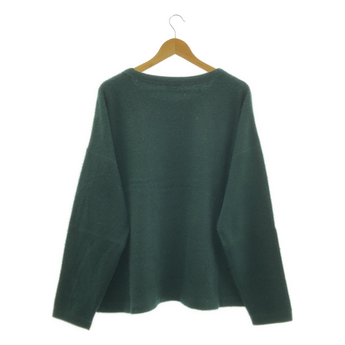 ARTS&SCIENCE / アーツアンドサイエンス | カシミヤフリース オーバーサイズ クルーネックニット | 3 | グリーン | メンズ