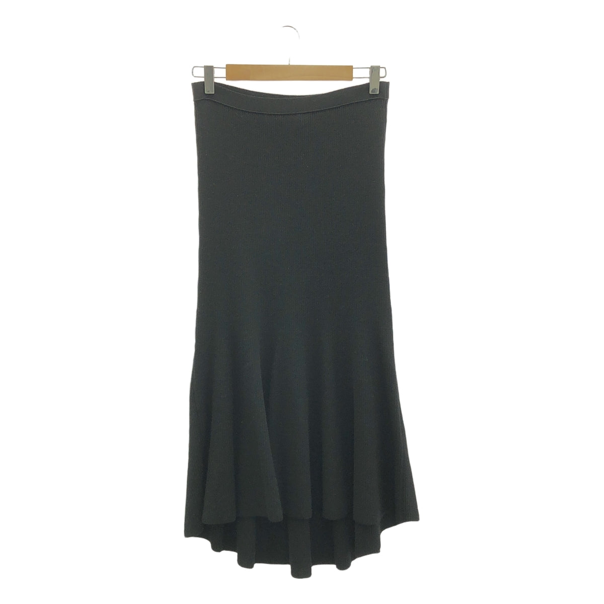 BALENCIAGA / バレンシアガ | リブ ニット オーバースカート | ブラック | レディース