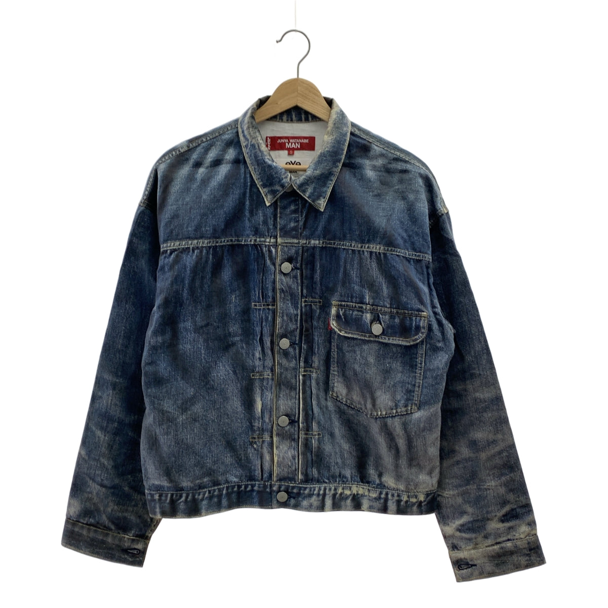 JUNYA WATANABE MAN / 준야와타나베만 | 2022SS | × Levi 's × Berberjin 506XXE 전사 프린트 재킷 | S | 인디고 | 남성