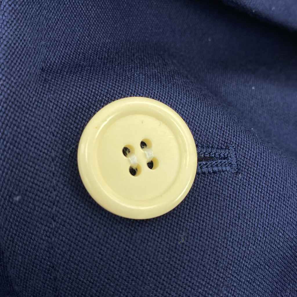 COMME des GARCONS / 컴데 갤슨 | 폴리 에스테르 다른 소재 전환 변형 레이어드 더블 오버 코트 / 총 안감 | M | 여성