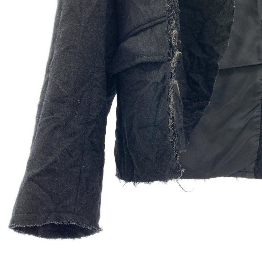 tricot COMME des GARCONS / Tricom De Galson | 2007AW | 주름 가공 울 컷오프 레이어드 재킷 | S |