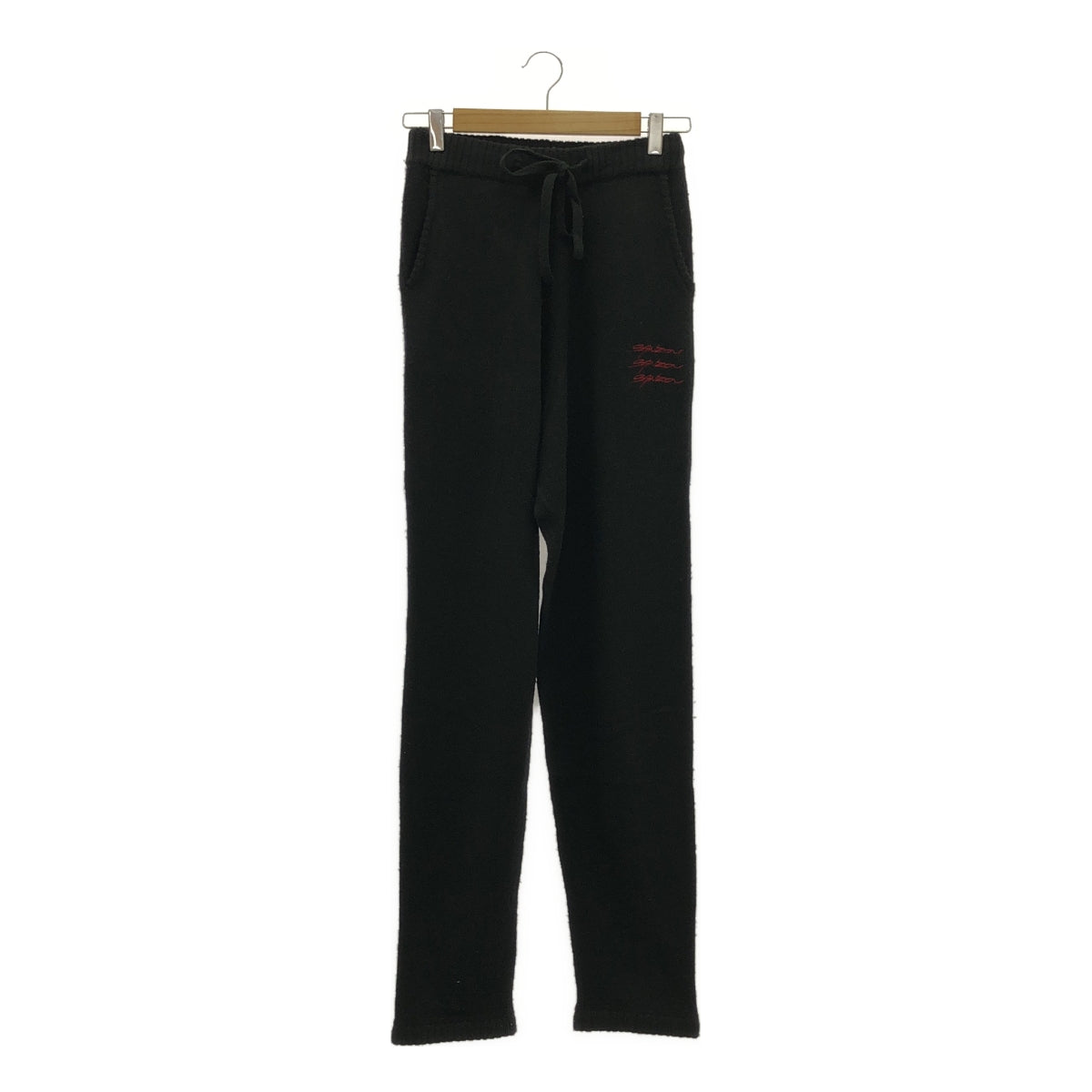 SANZOU TOKYO / サンゾウ | Shaggy Dog Knit Pants シャギードッグニット パンツ | L | ブラック | メンズ