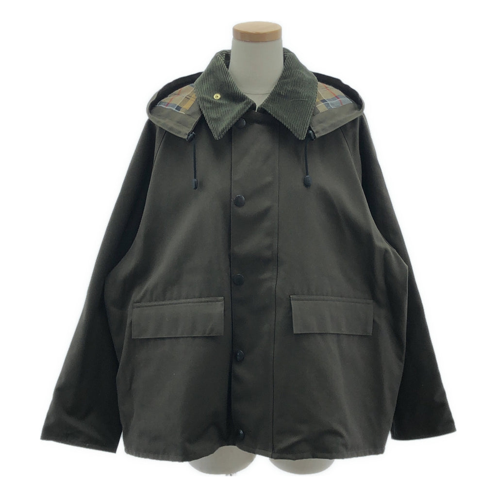 Barbour / Barbour | × TOMORROWLAND OVERSIZED HIKING 羊毛棉斜紋連帽外套 | 38 | 棕色 | 女款