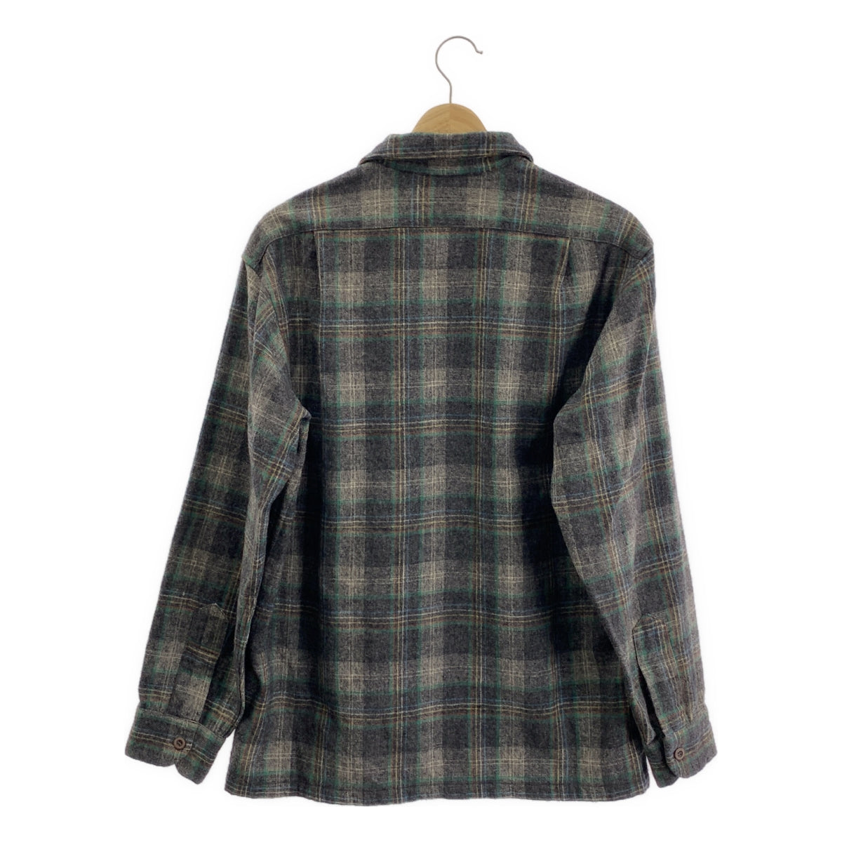 PENDLETON / ペンドルトン | 1970s | ウール チェック オープンカラーシャツ | M | メンズ