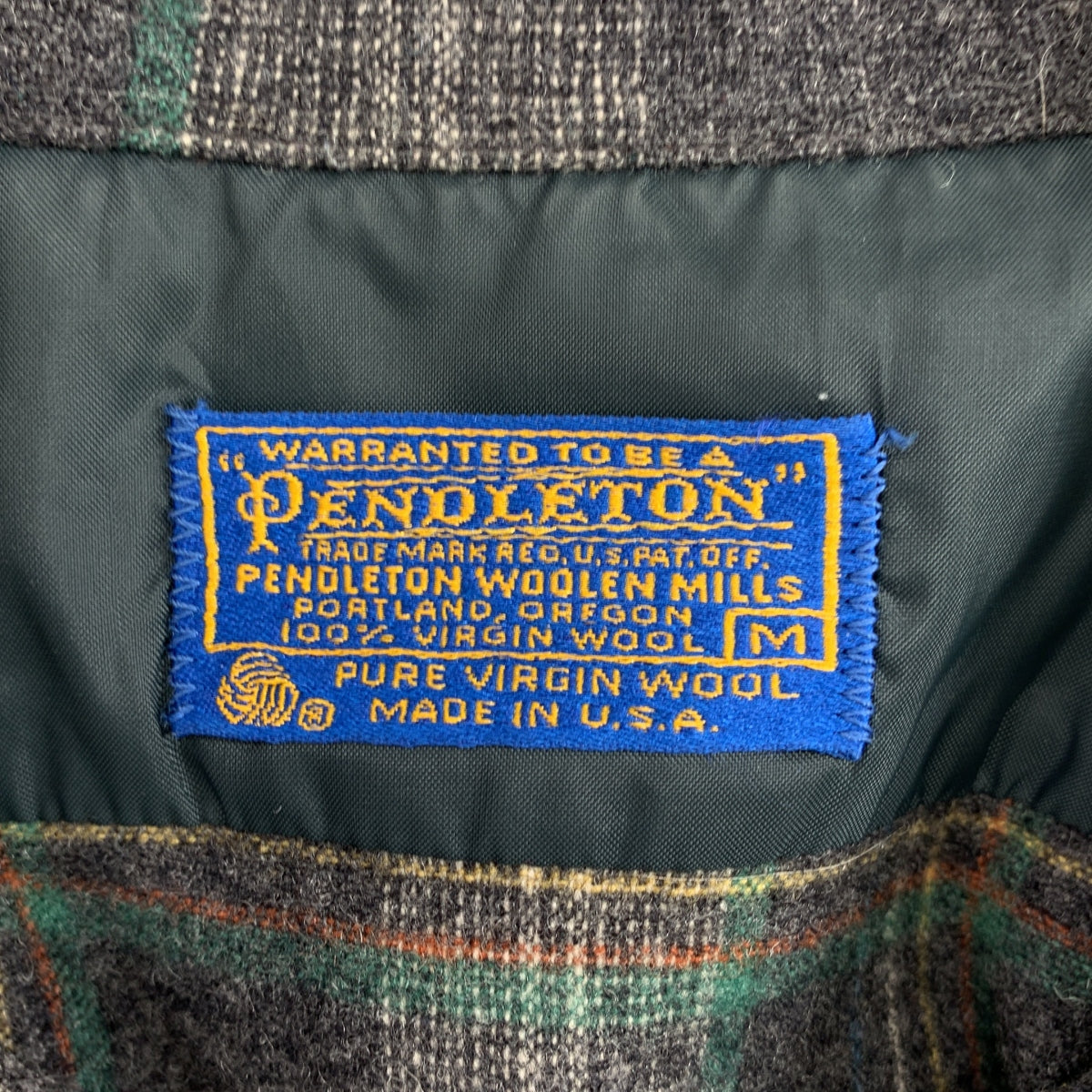 PENDLETON / ペンドルトン | 1970s | ウール チェック オープンカラーシャツ | M | メンズ