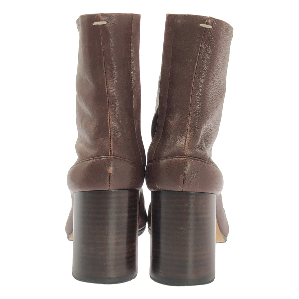 Maison Margiela / 메종 마르젤라 | 2021AW | Tabi / 타비 가죽 청키 힐 짧은 부츠 부티 버선 | 38 |