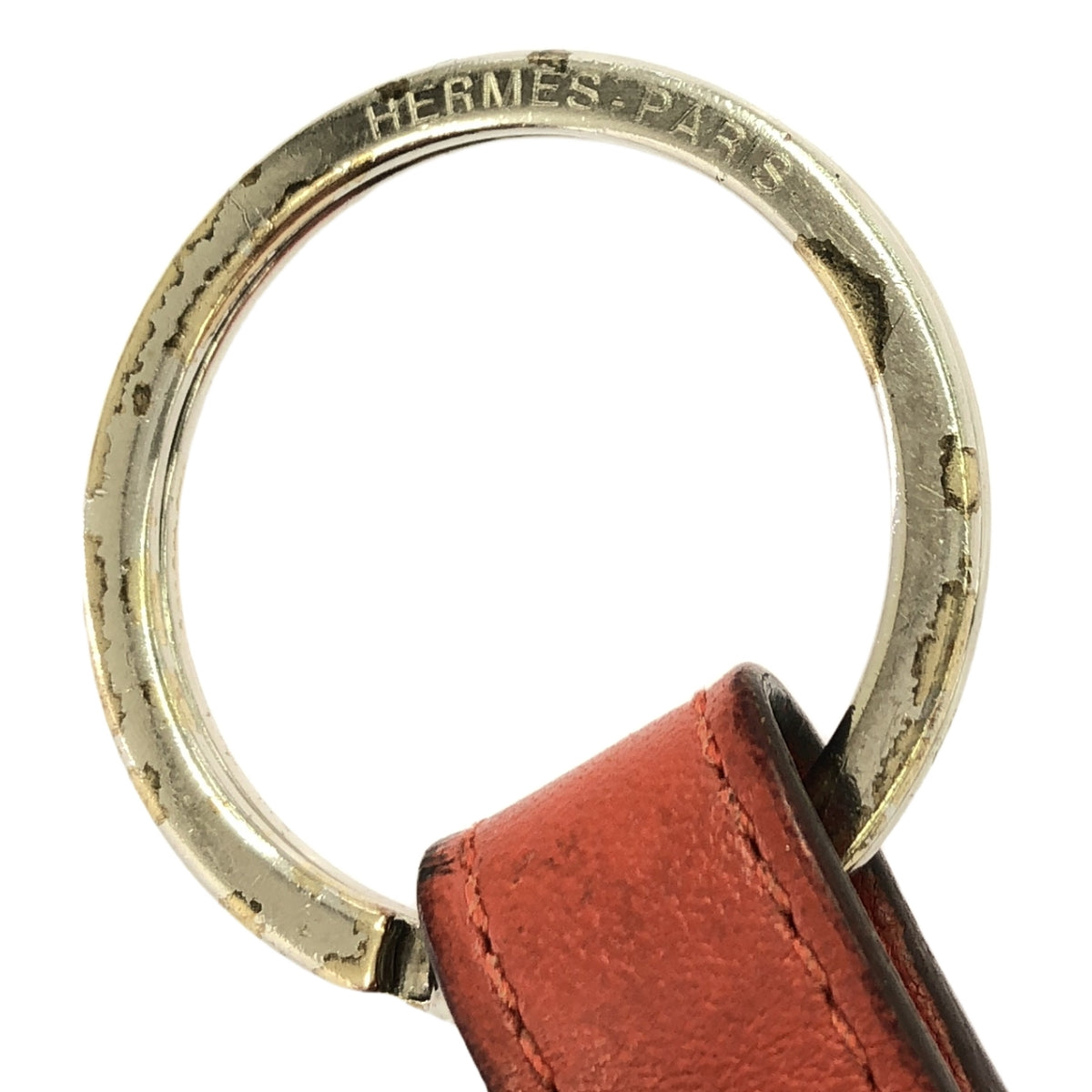 HERMES / 헤르메스 | 울리 상처 캔버스 가죽 열쇠 고리 열쇠 고리 | 브라운/베이지/오렌지 | 여성