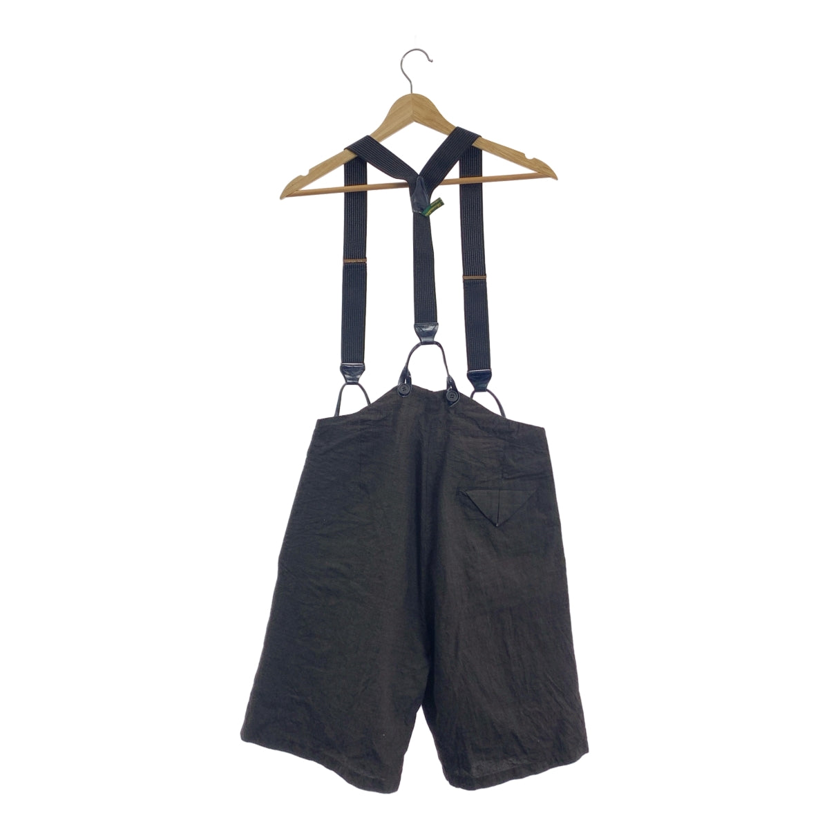 Paul Harnden / 폴 하덴 | suspender pants / 가죽 전환 살펜더 반바지 반바지 | XS |