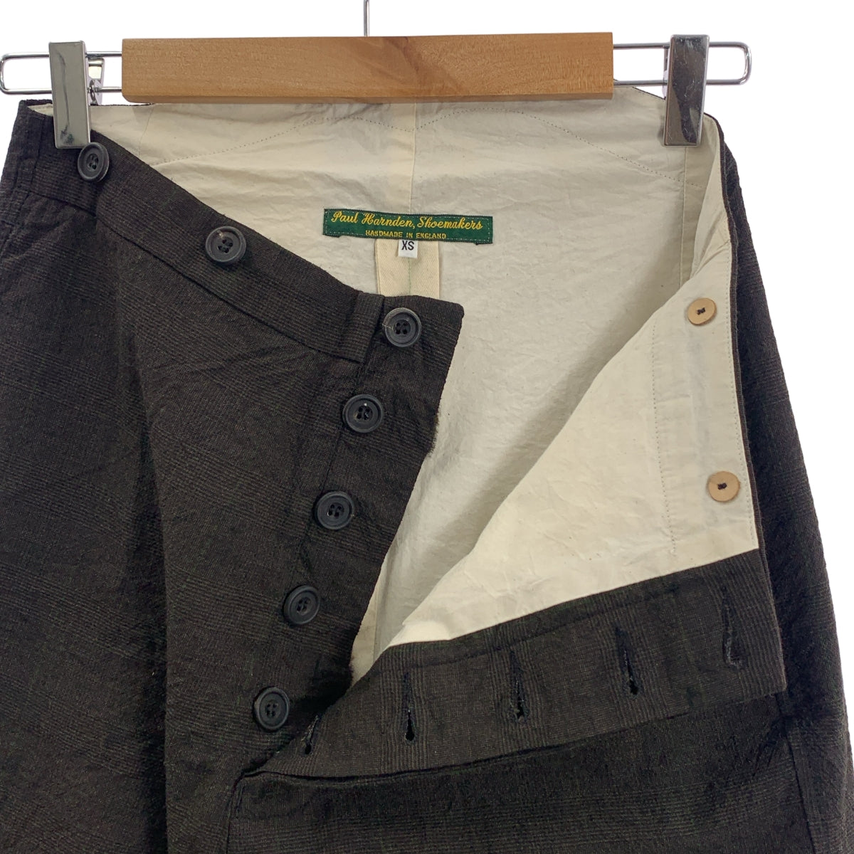 Paul Harnden / 폴 하덴 | suspender pants / 가죽 전환 살펜더 반바지 반바지 | XS |