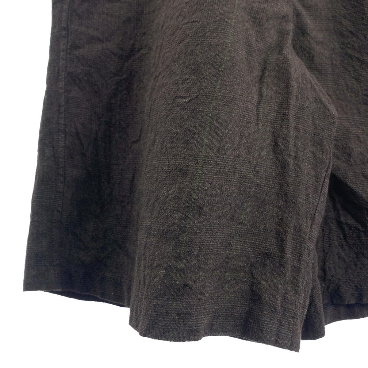 Paul Harnden / ポールハーデン | suspender pants / レザー切替 サルペンダー ショートパンツ ショーツ | XS |