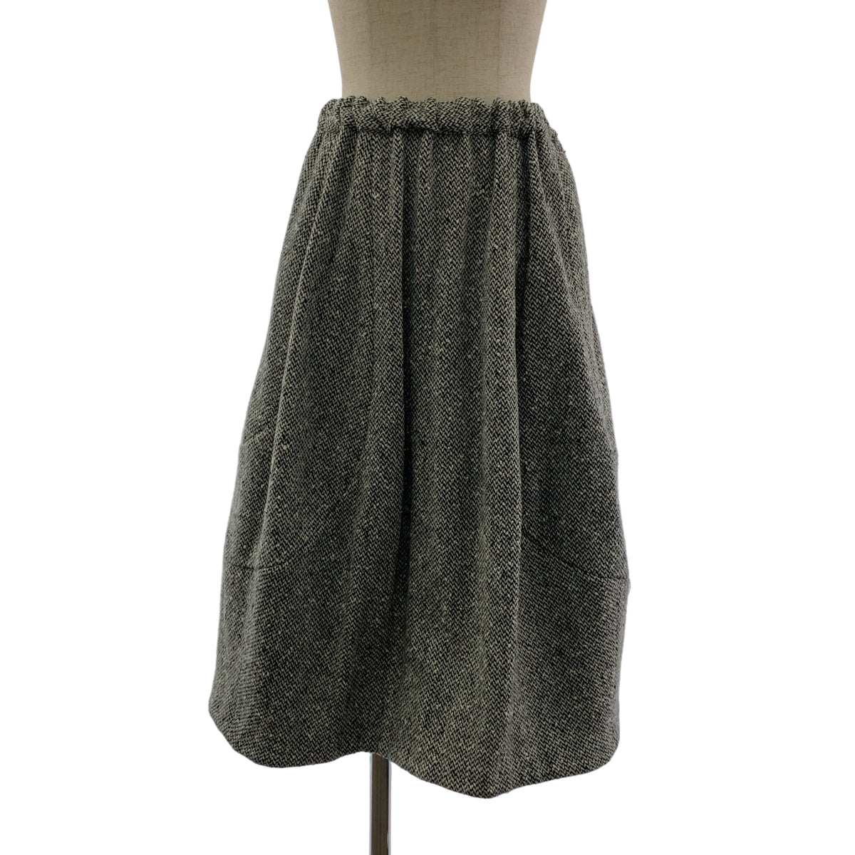 COMME des GARCONS | 巴黎時裝週2018 秋冬 |羊毛 3D 抽繩半身裙 |尺寸 XS |