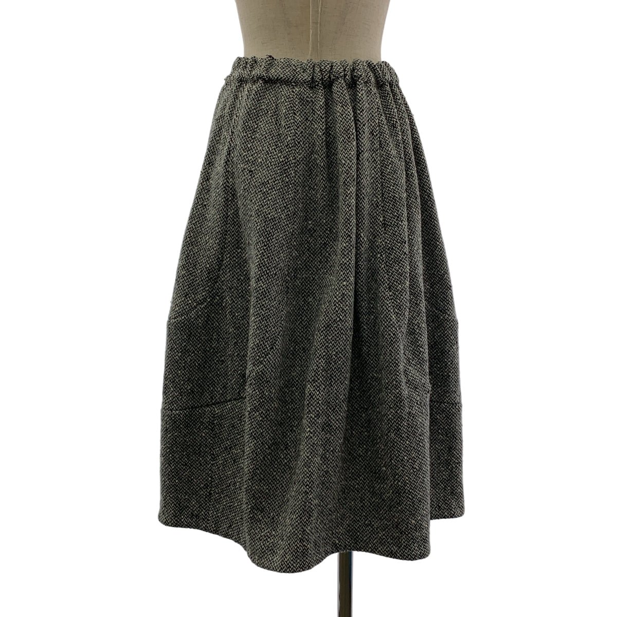 COMME des GARCONS | 巴黎時裝週2018 秋冬 |羊毛 3D 抽繩半身裙 |尺寸 XS |