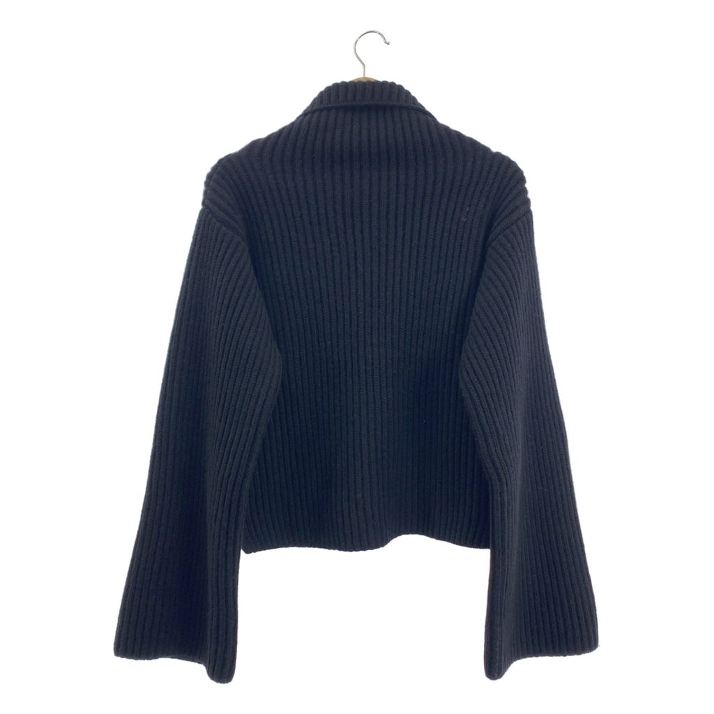 THE SHISHIKUI / シシクイ | HIGH NECK KNIT / カシミヤ ウール リブ スリット タートルネック ニット | F | レディース