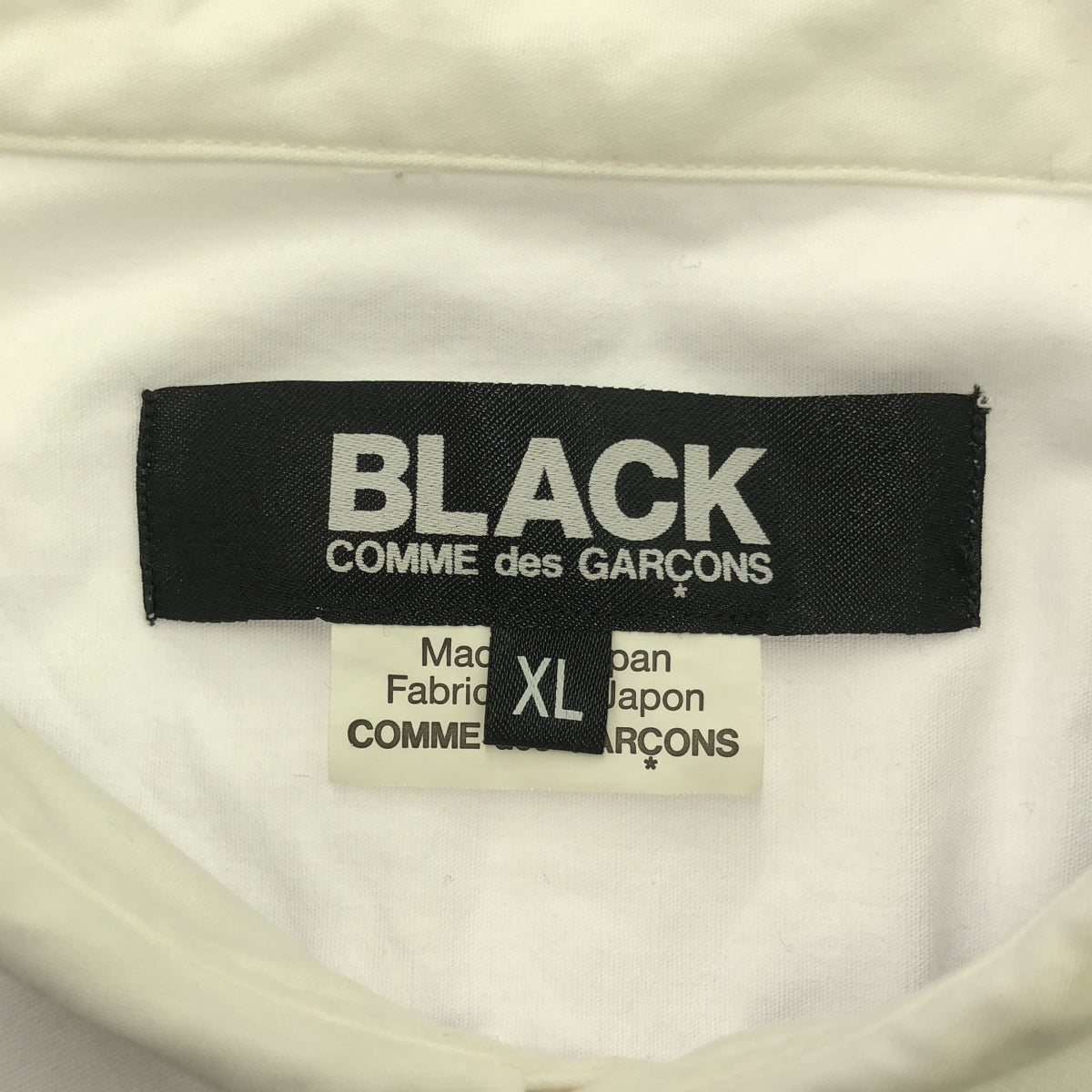 BLACK COMME des GARCONS | AD2014 | Polka dot cotton shirt | XL | Men's