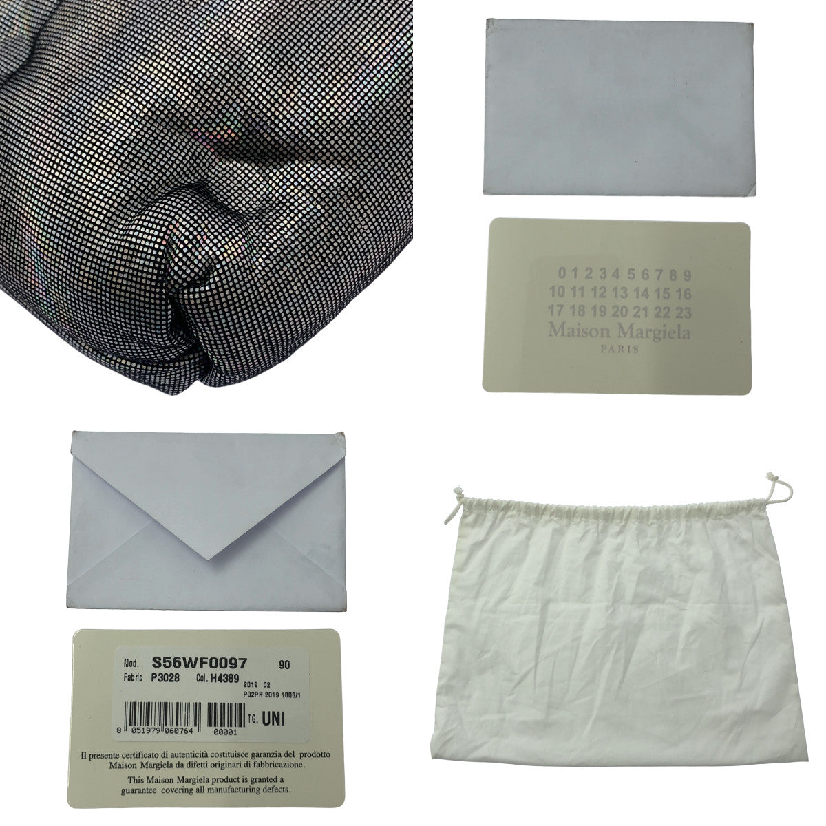 Maison Margiela / メゾンマルジェラ | 2019AW | GLAM SLAM グラムスラム メタリック レザー 2WAY ショルダーバッグ | シルバー | レディース