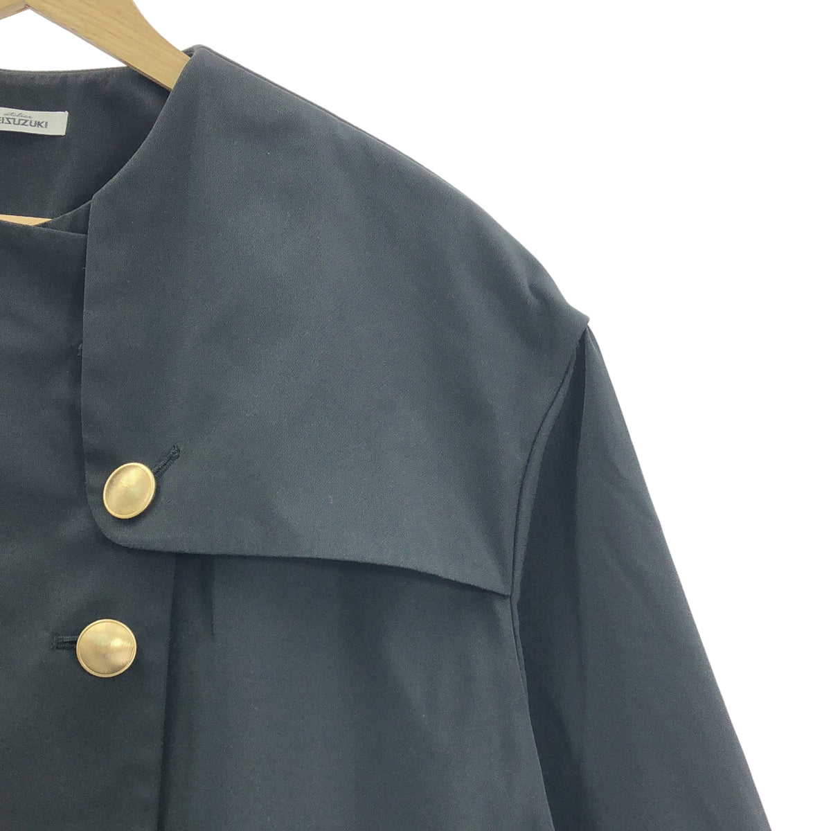 【美品】  【atelier KEISUZUKI / アトリエ ケイスズキ】 | 【atelier KEISUZUKI / アトリエ ケイスズキ】 DYUMA trench デュマトレンチコート | ブラック | レディース