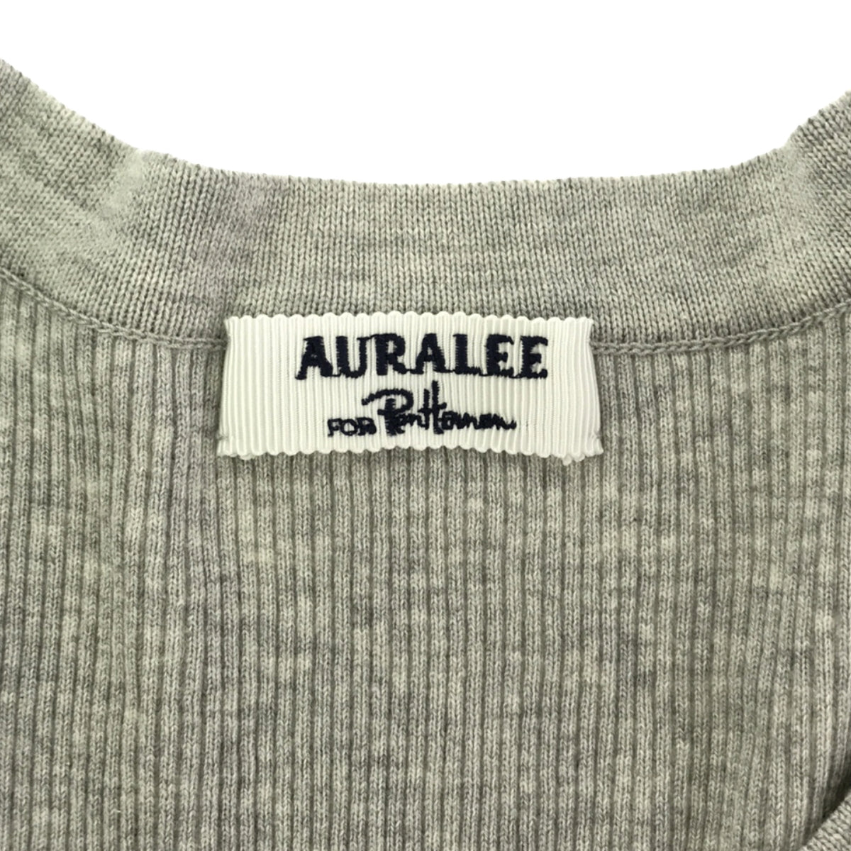 AURALEE / オーラリー | × Ron Herman ロンハーマン別注 ギザ Uネック ロングスリーブTシャツ カットソー | 0 – KLD