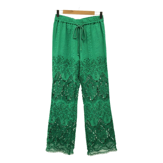 Spick and Span | 2023SS | Embroidered Flare Pants | F | Women's