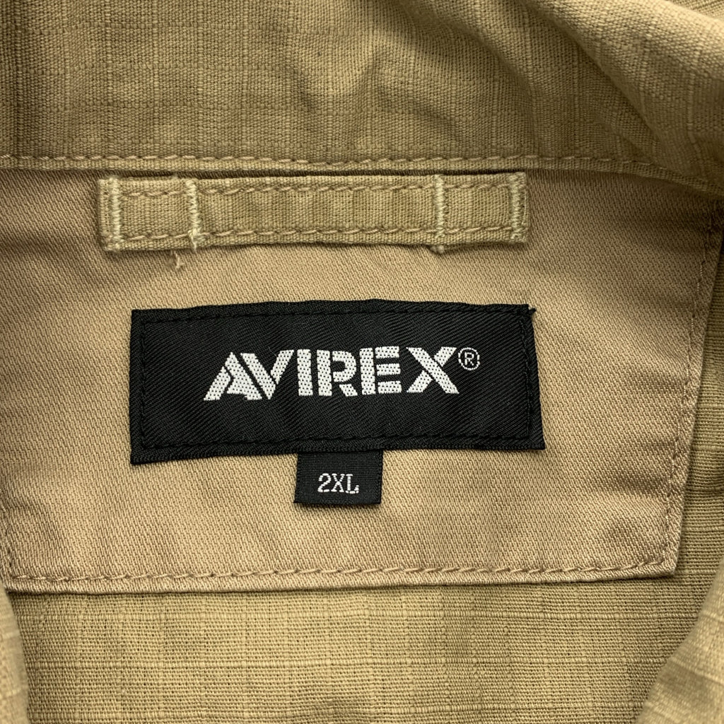 AVIREX / 아빌렉스 | 리메이크 밀리터리 셔츠 | 2XL | 남성