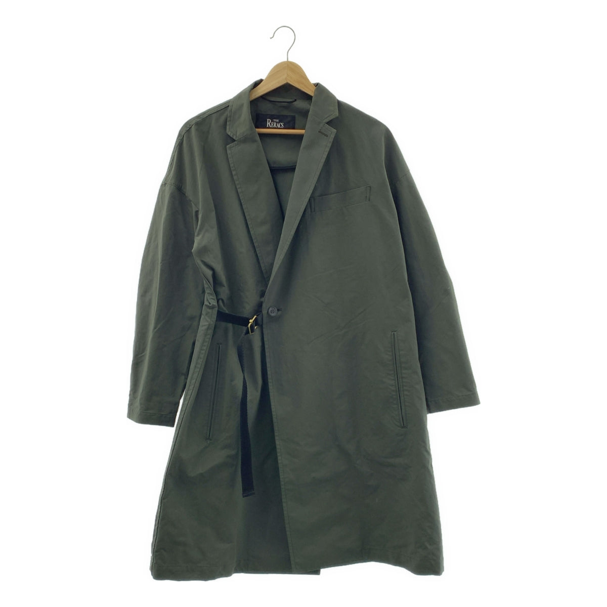 THE RERACS / ザリラクス | LOOSE CHESTERFIELD COAT / オーバーシルエット シングル コート | 38 | レディース