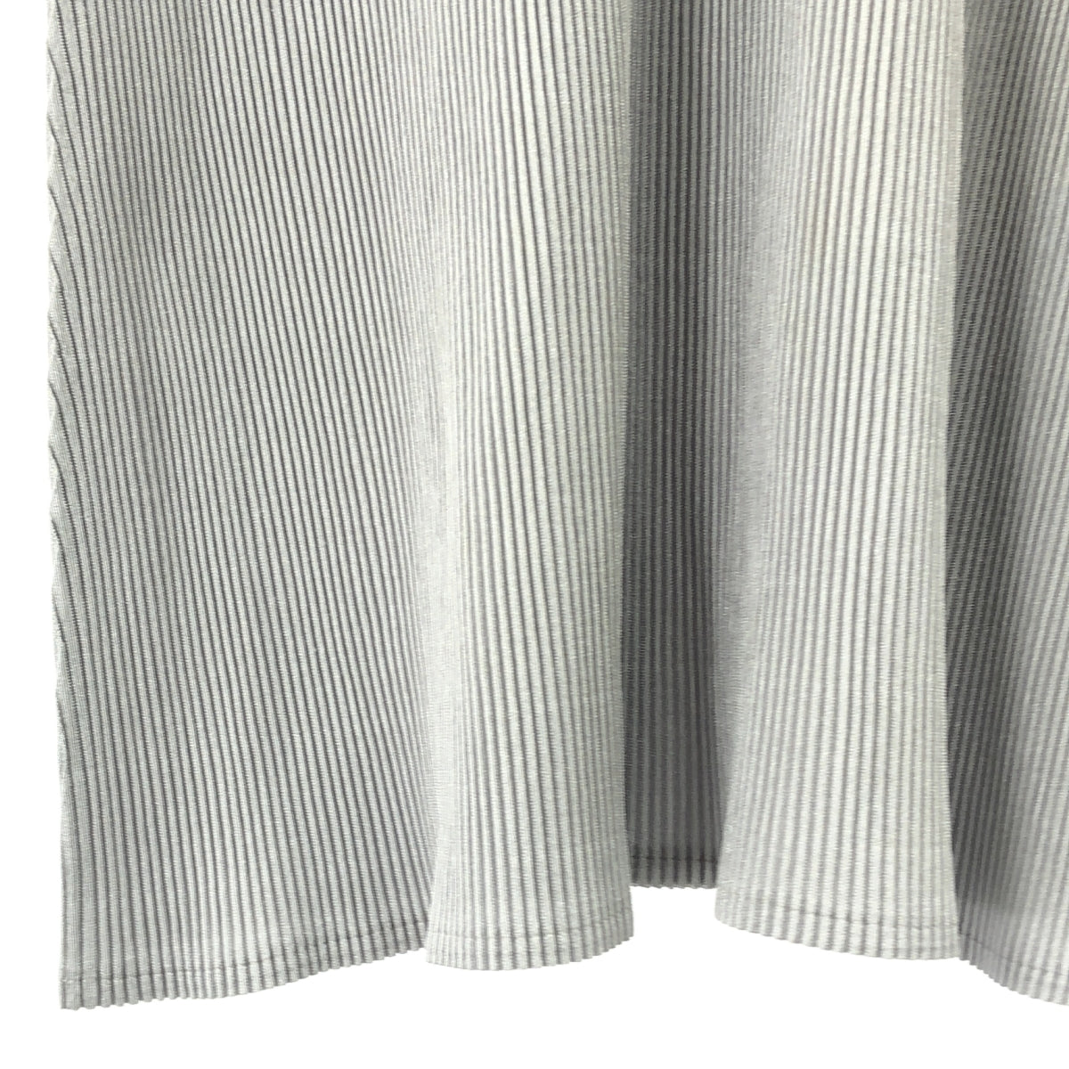 PLEATS PLEASE ISSEY MIYAKE / プリーツプリーズイッセイミヤケ | プリーツ 七分丈  カットソー | 3 | グレー | レディース