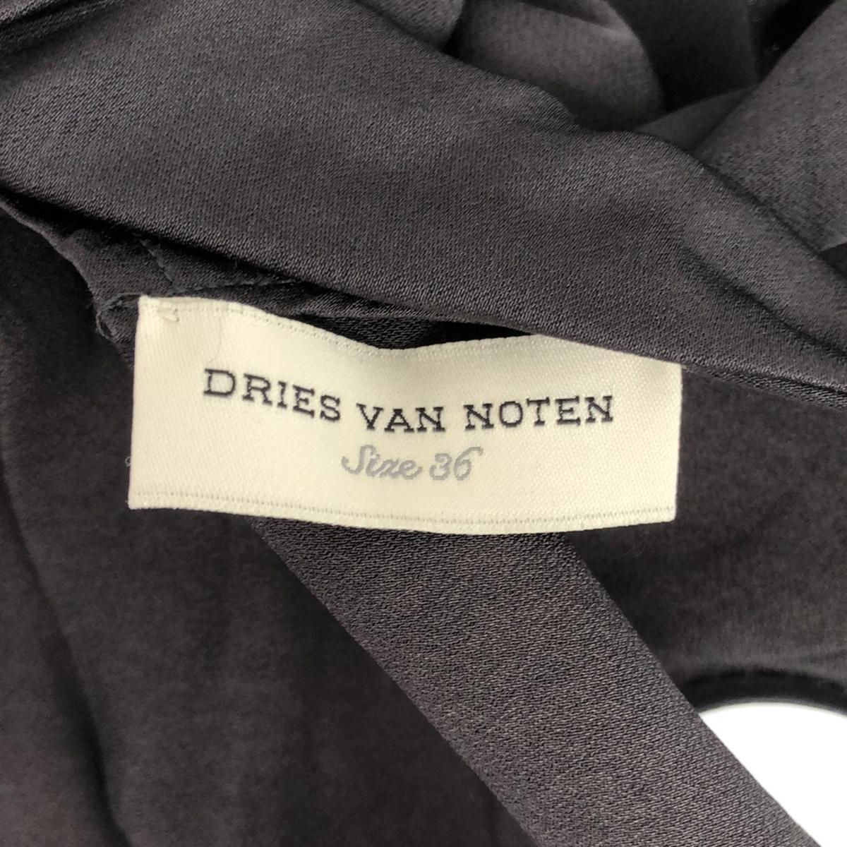 DRIES VAN NOTEN | V-neck sleeveless dress | 36 | Gray | Women's