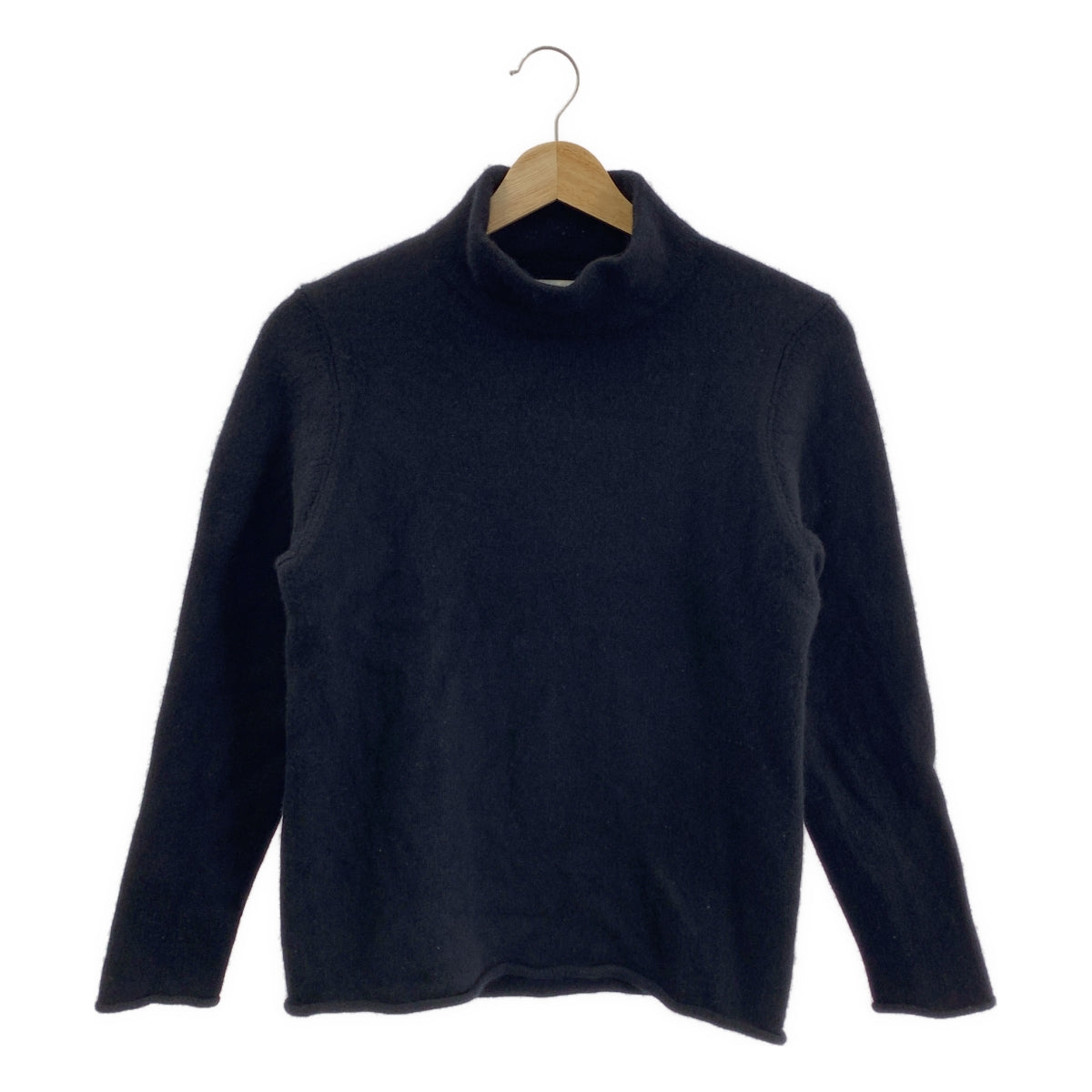 MOTHER HAND ARTISAN / マザーハンドアルチザン | ARLON アルロン ウール タートルネック ニット | 4 | ブラック | メンズ