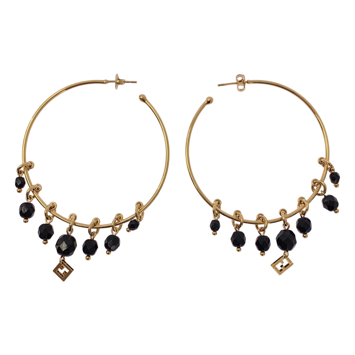 FENDI | 兩對 Zucca 標誌吊飾耳環組 |