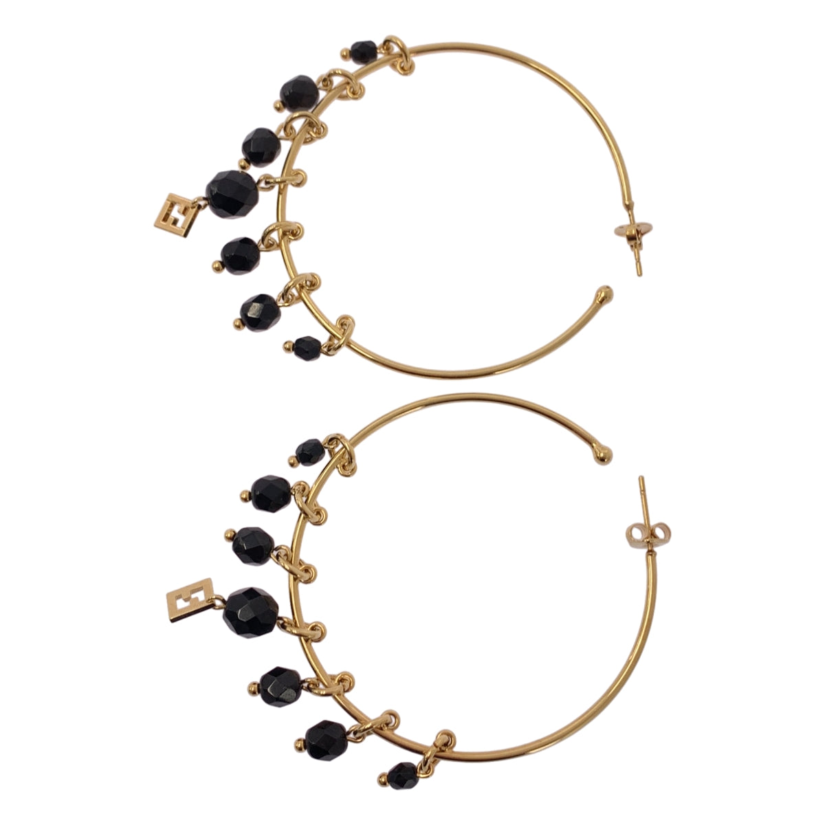 FENDI | 兩對 Zucca 標誌吊飾耳環組 |