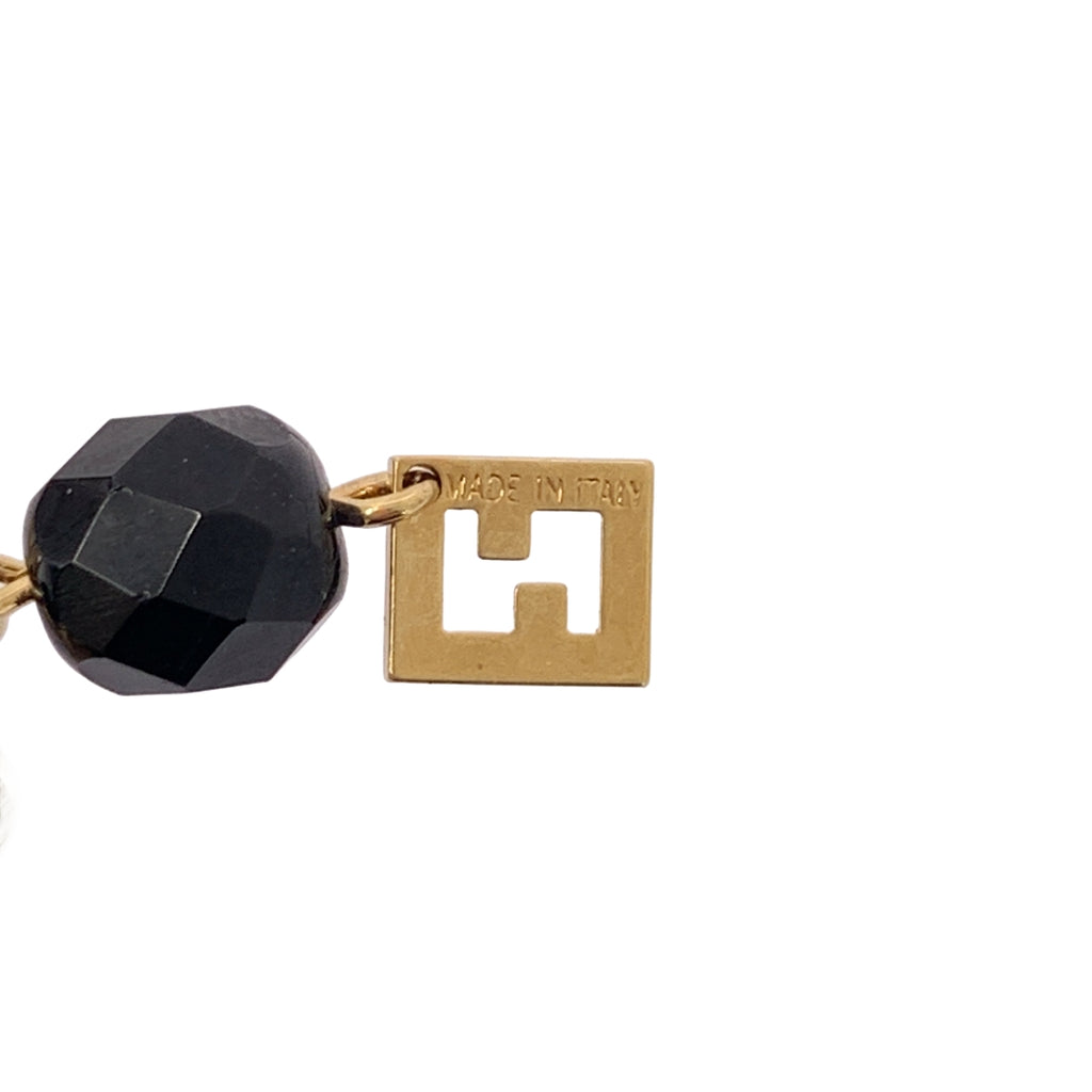 FENDI / フェンディ | 2セット ペア ズッカ ロゴチャーム 装飾 フープ ピアス |