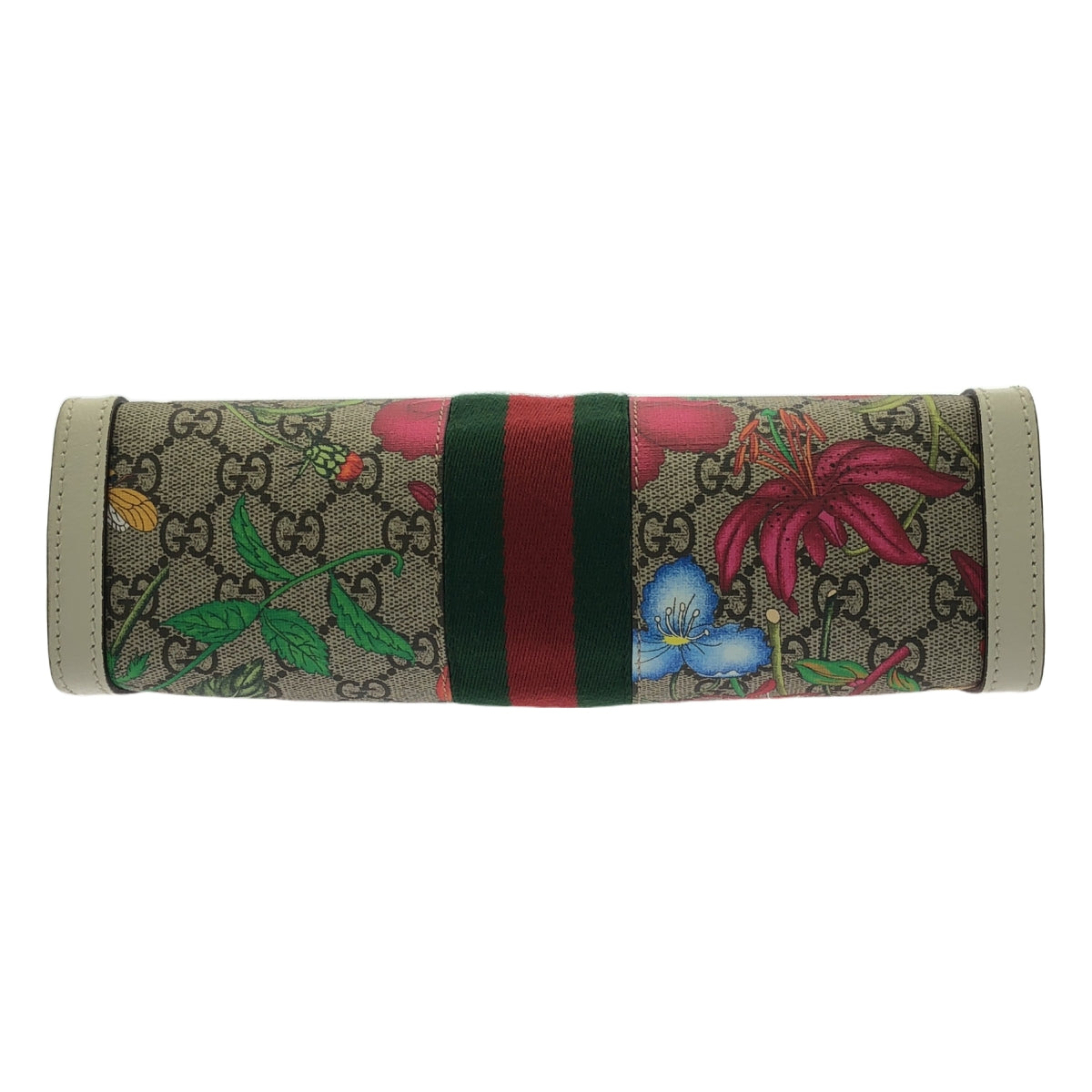 [全新] GUCCI | 503877 Ophidia GG Flora 小號鏈條單肩包 | 白色/米色 | 女款