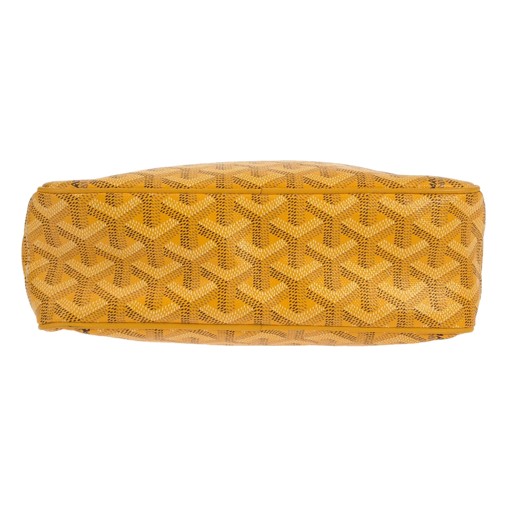 【美品】  GOYARD / ゴヤール | CAPVERT / カップヴェール レザー ロゴ ショルダーバッグ / ユニセックス | マスタード系 | レディース