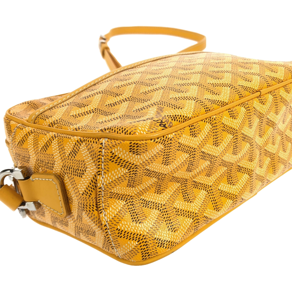 [狀況良好] GOYARD | CAPVERT |皮革標誌肩背包/男女通用|芥末 |女性的