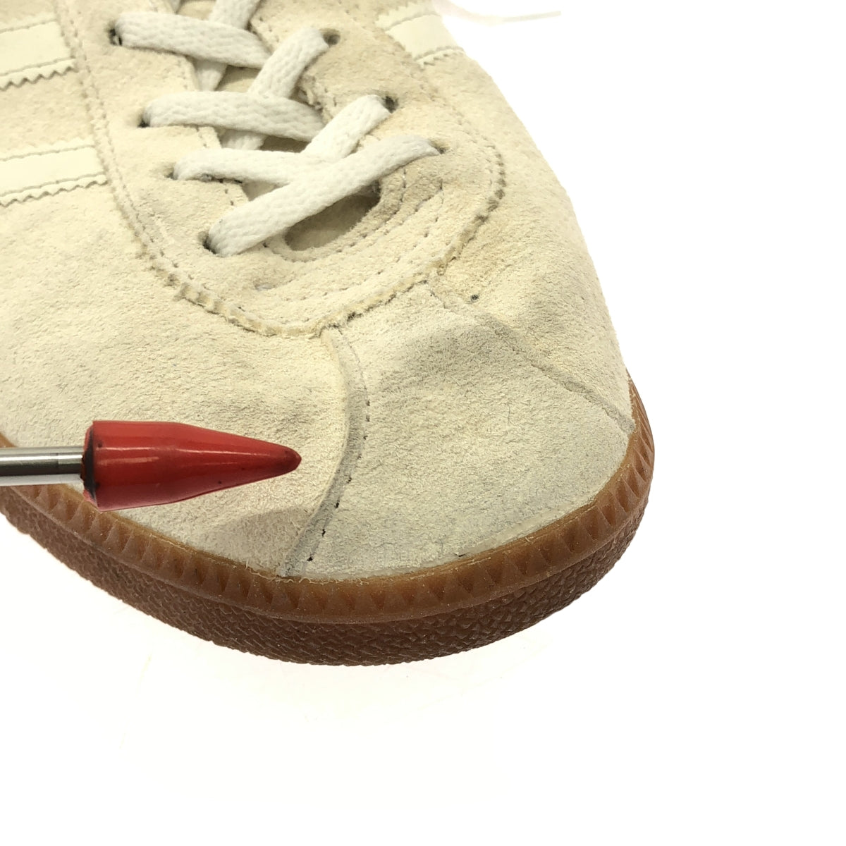 阿迪達斯 | BLANC 絨面革運動鞋 | 26.5 |灰白色 |男士