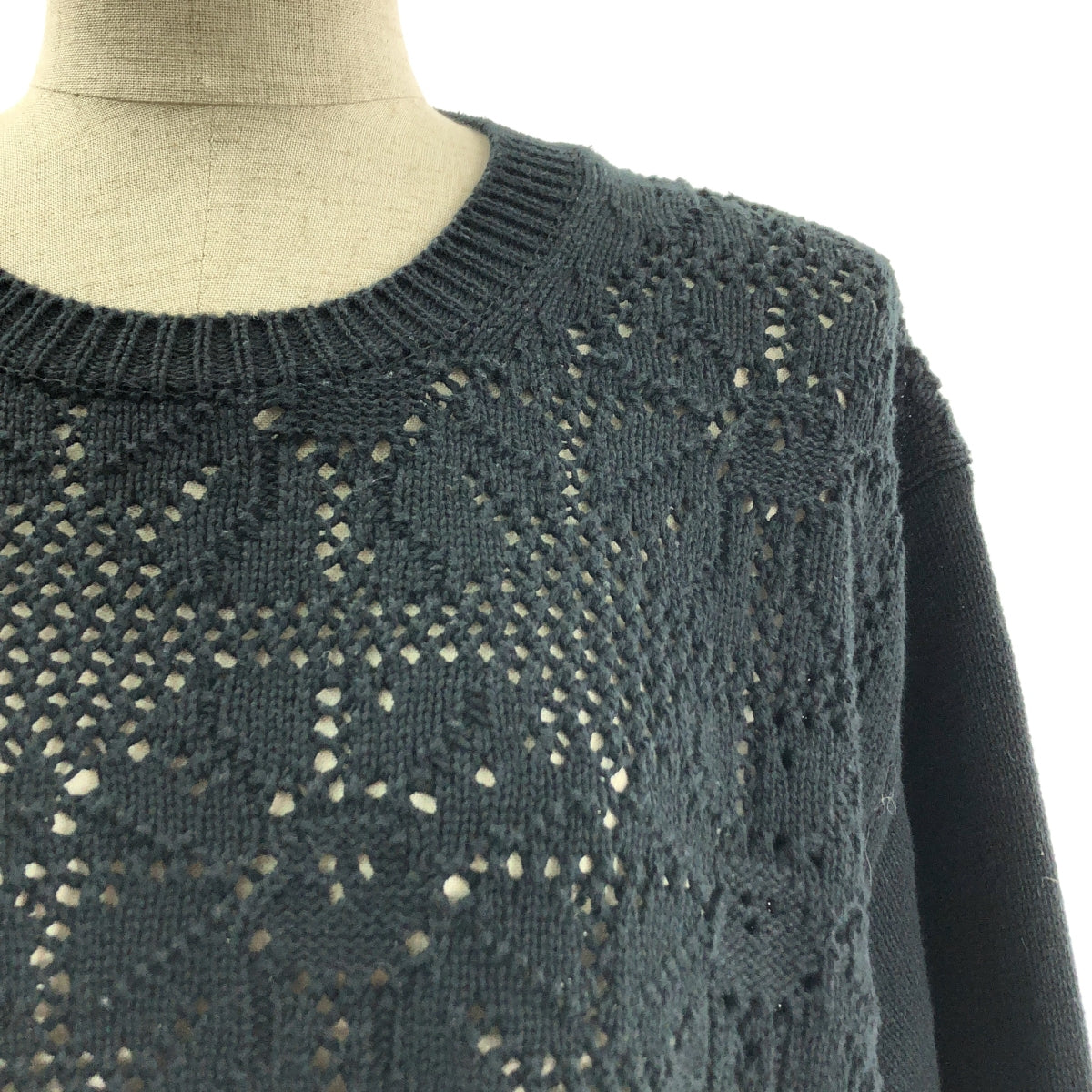 COMME des GARCONS COMME des GARCONS / 콤콤 | 2023SS | 코튼 오버 실루엣 니트 스웨터 | S |