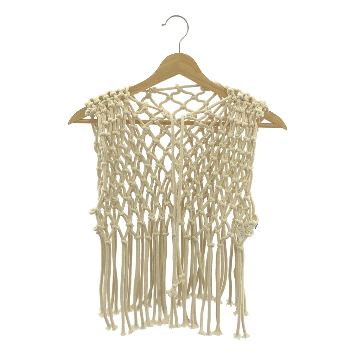 HYKE / ハイク | ROPE NET CROPPED TOP トップス | ベージュ | レディース