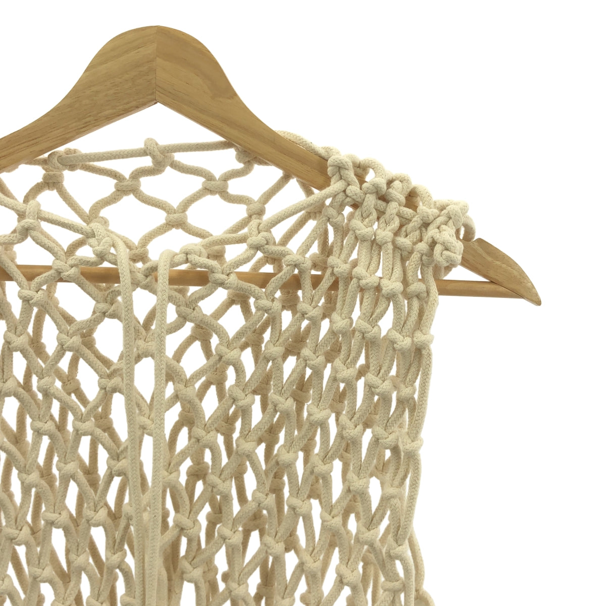 HYKE / ハイク | ROPE NET CROPPED TOP トップス | ベージュ | レディース
