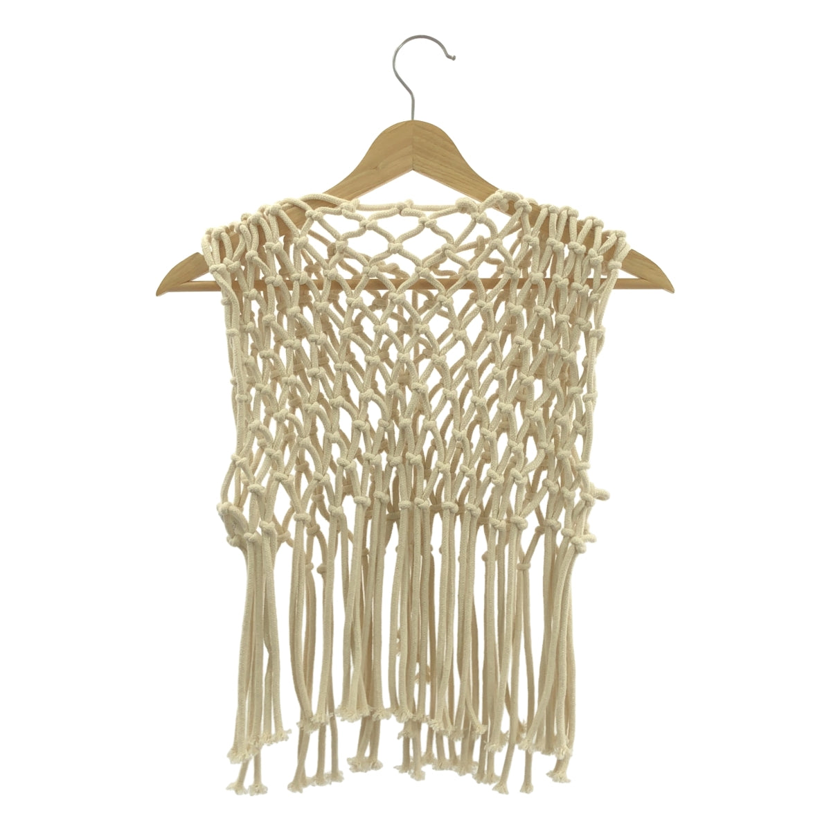 HYKE / ハイク | ROPE NET CROPPED TOP トップス | ベージュ | レディース