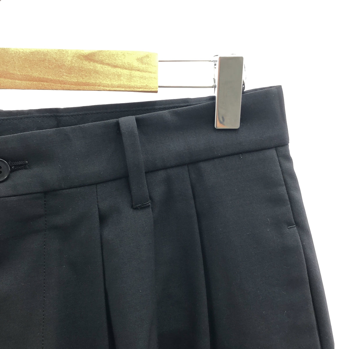 BIOTOP / ビオトープ | not in fashion.. / ノットインファッション  3tuck wide pants 3タック ワイドパンツ | M | ブラック | メンズ