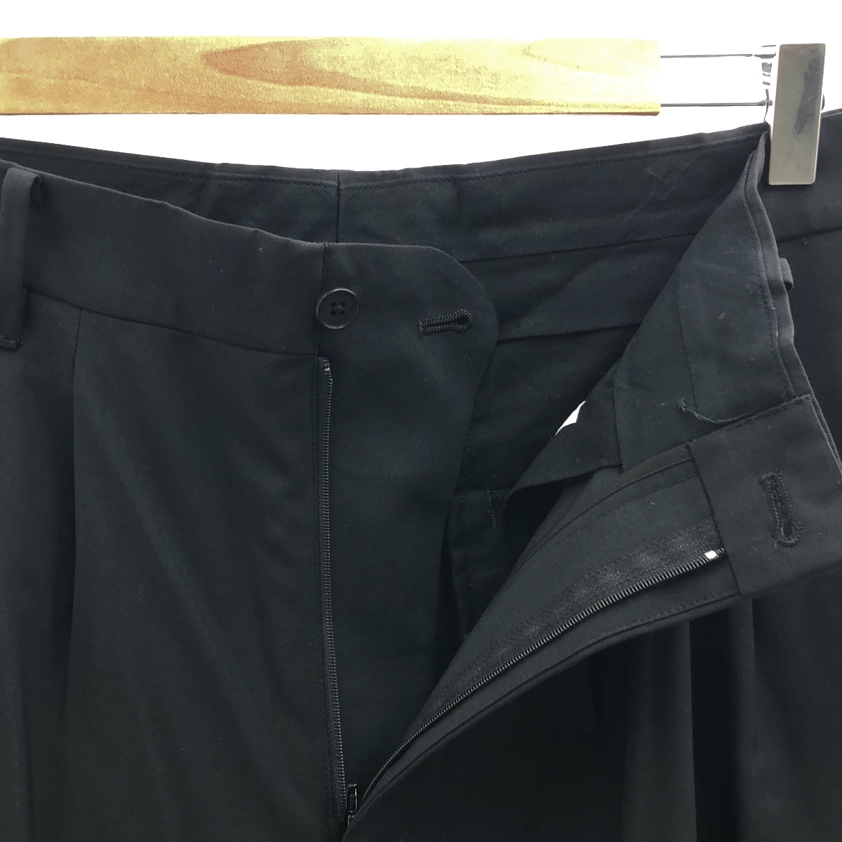 BIOTOP / ビオトープ | not in fashion.. / ノットインファッション  3tuck wide pants 3タック ワイドパンツ | M | ブラック | メンズ