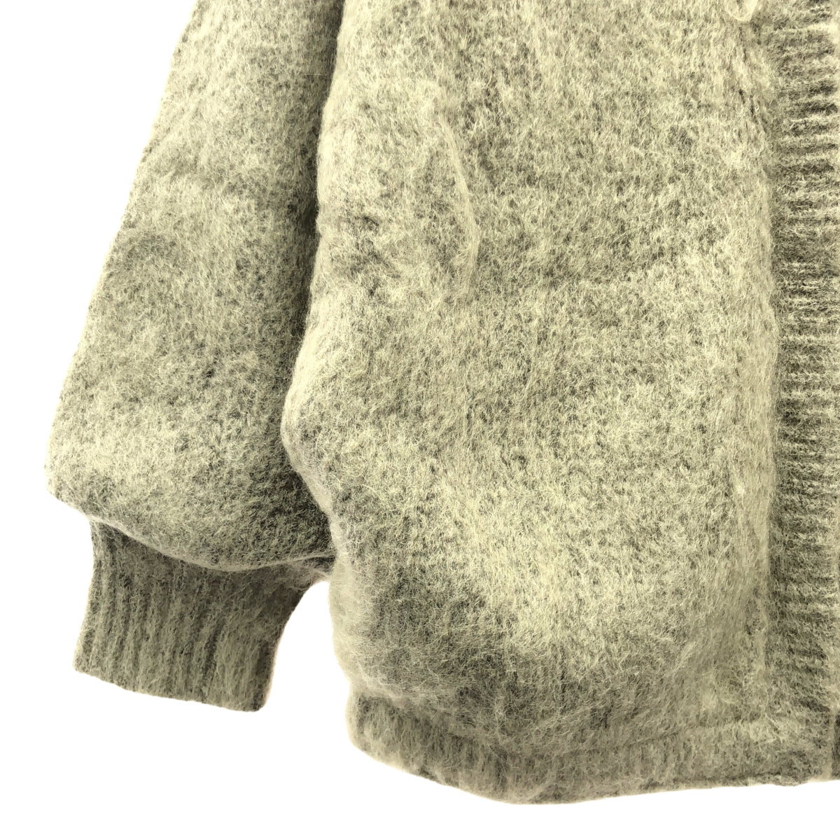 [狀況良好] AMERI | 2WAY 馬海毛毛絨針織開襟衫 | F | 棕色 | 女款