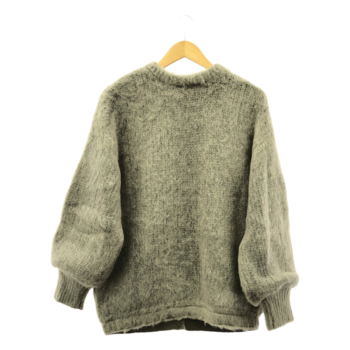 [狀況良好] AMERI | 2WAY 馬海毛毛絨針織開襟衫 | F | 棕色 | 女款