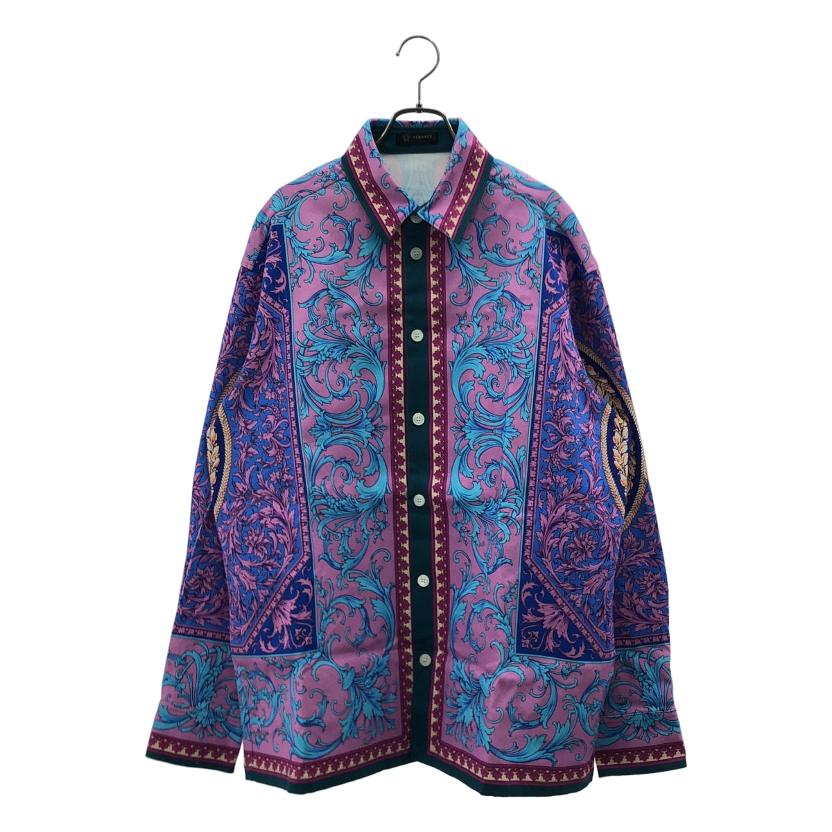 【美品】  VERSACE / ヴェルサーチ | バロック コットン シャツジャケット | L | マルチカラー | メンズ