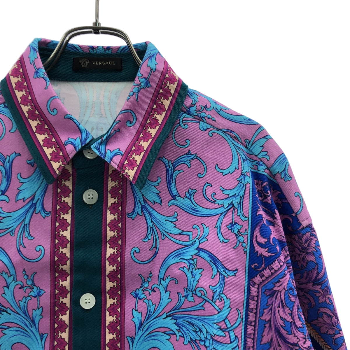 【美品】  VERSACE / ヴェルサーチ | バロック コットン シャツジャケット | L | マルチカラー | メンズ